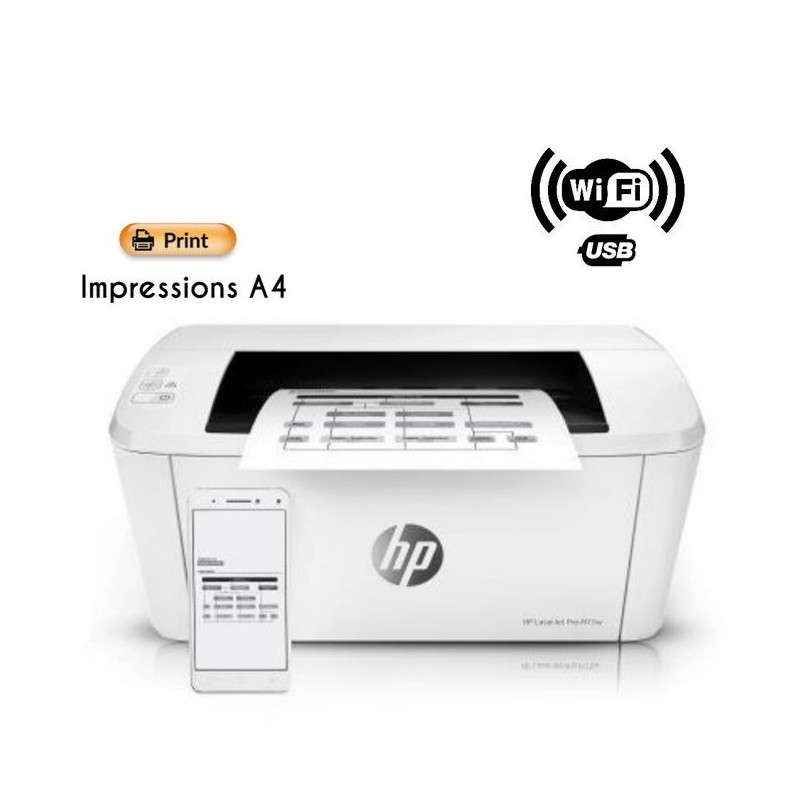 Imprimante HP Laser Monochrome Laserjet M111W - WiFi